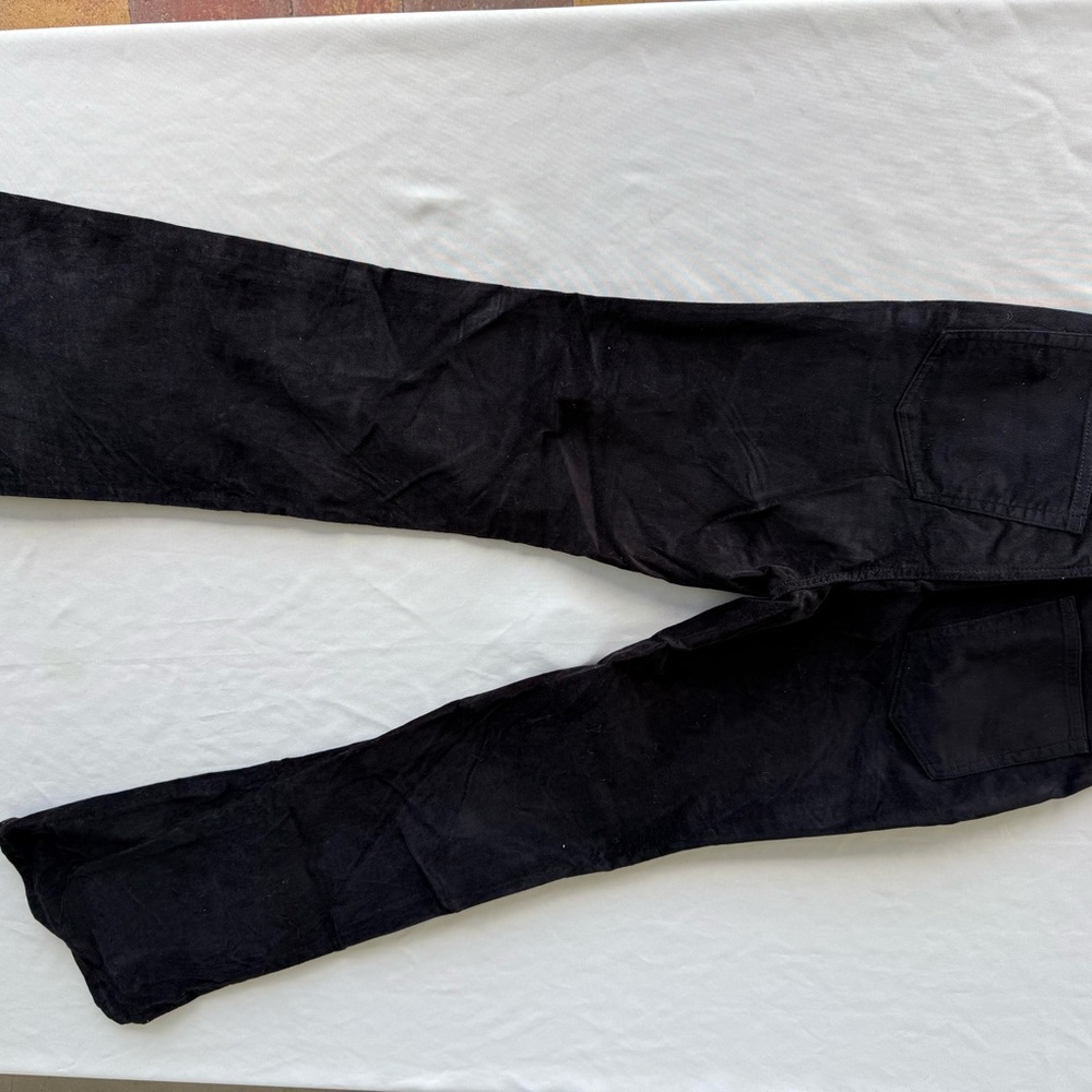 Loft Black Five Pocket Slim Flare High Rise Velvet Pants Women’s Size 29/8.